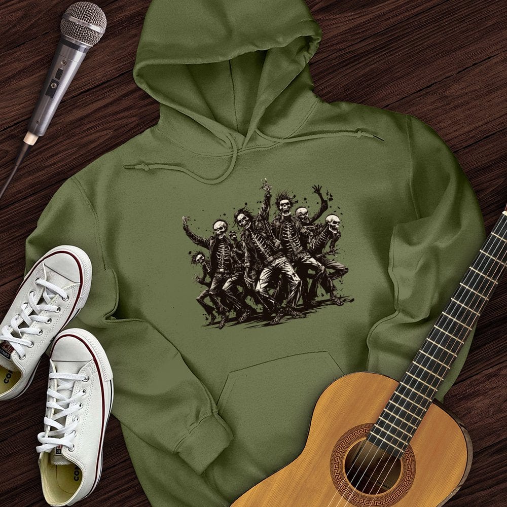 Printify Hoodie Military Green / S Thriller Mob Hoodie