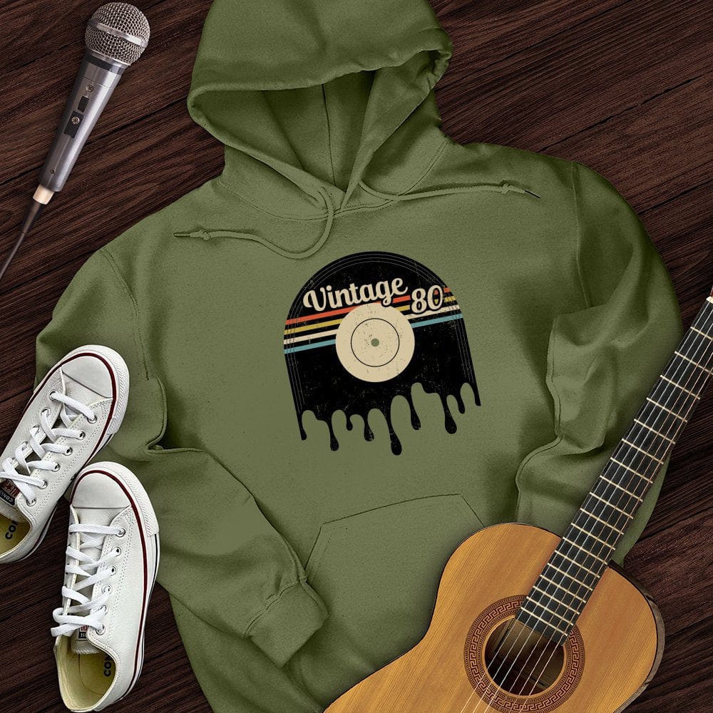 Printify Hoodie Military Green / S Vintage 80 Hoodie