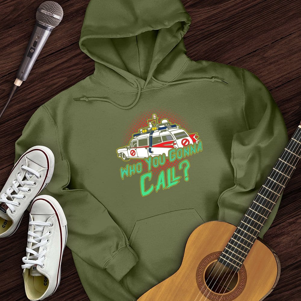 Printify Hoodie Military Green / S Who You Gonna Call Hoodie