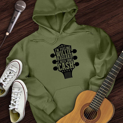 Printify Hoodie Military Green / S Willie And Cash Hoodie