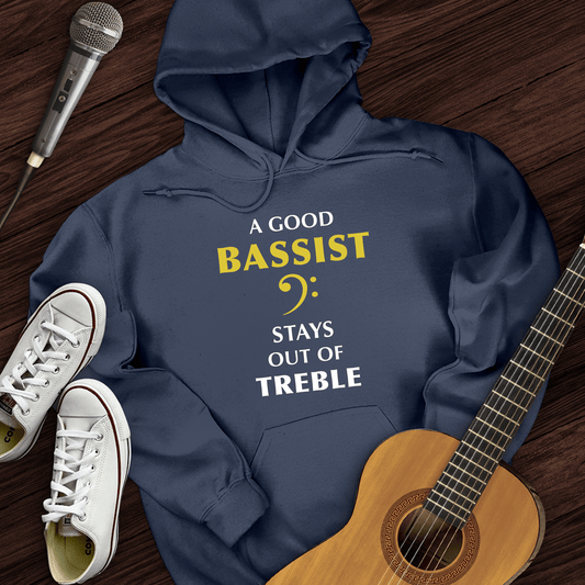 Printify Hoodie Navy / S A Good Bassist Hoodie