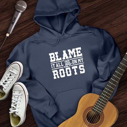 Printify Hoodie Navy / S Blame It Hoodie