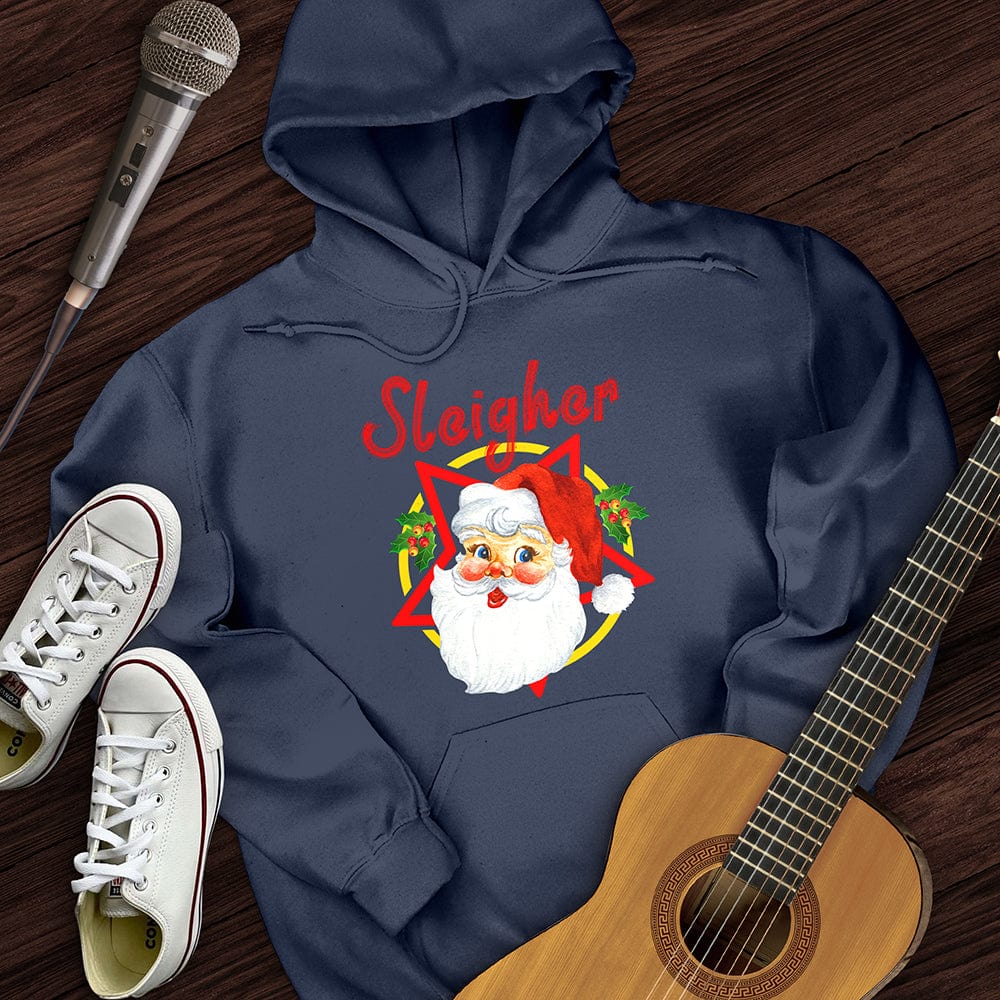 Printify Hoodie Navy / S Christmas Sleigher Hoodie