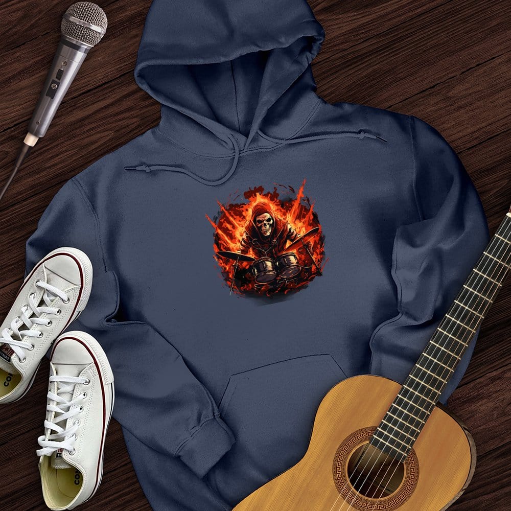 Printify Hoodie Navy / S Diablo's Drummer Hoodie