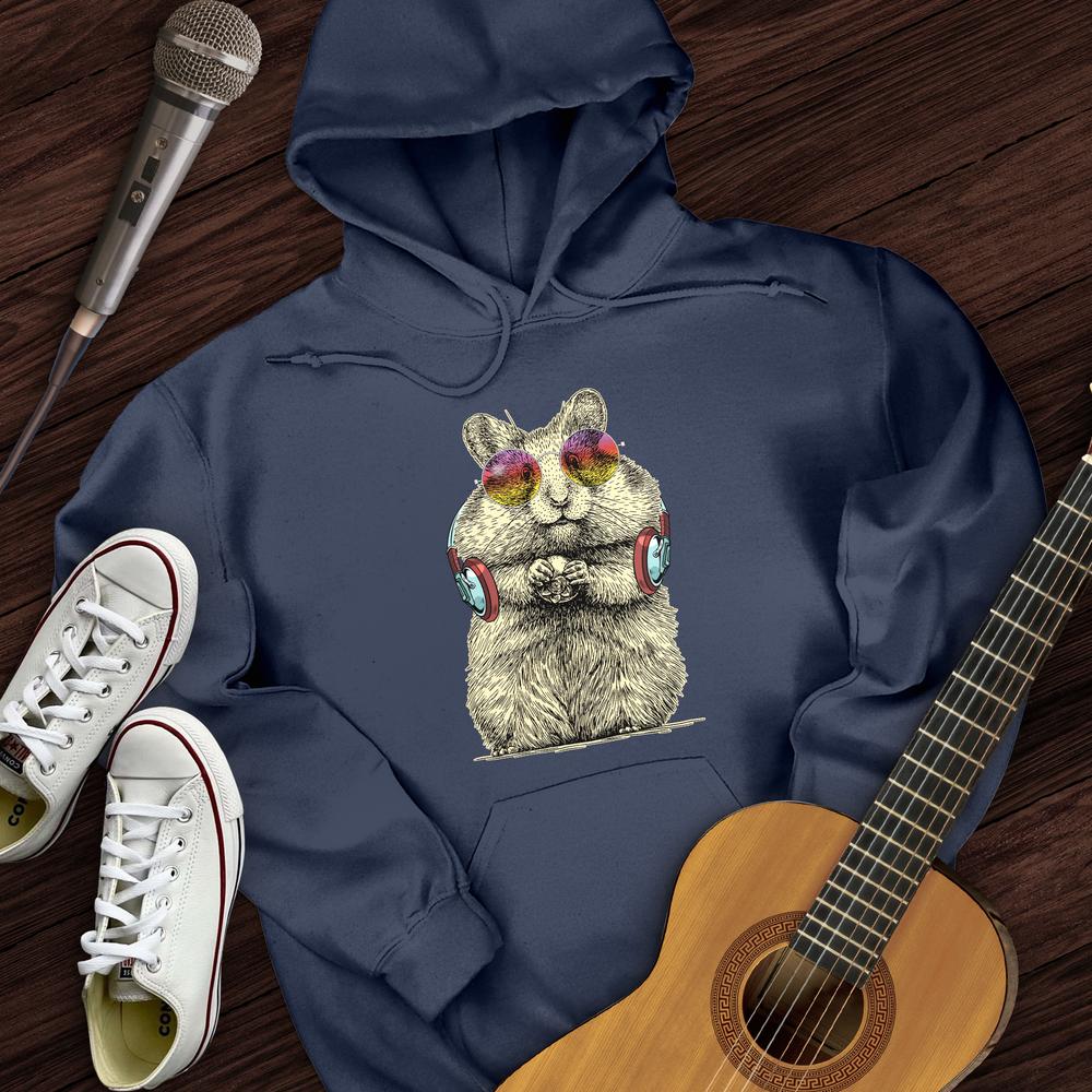 Printify Hoodie Navy / S DJ Hampster Hoodie