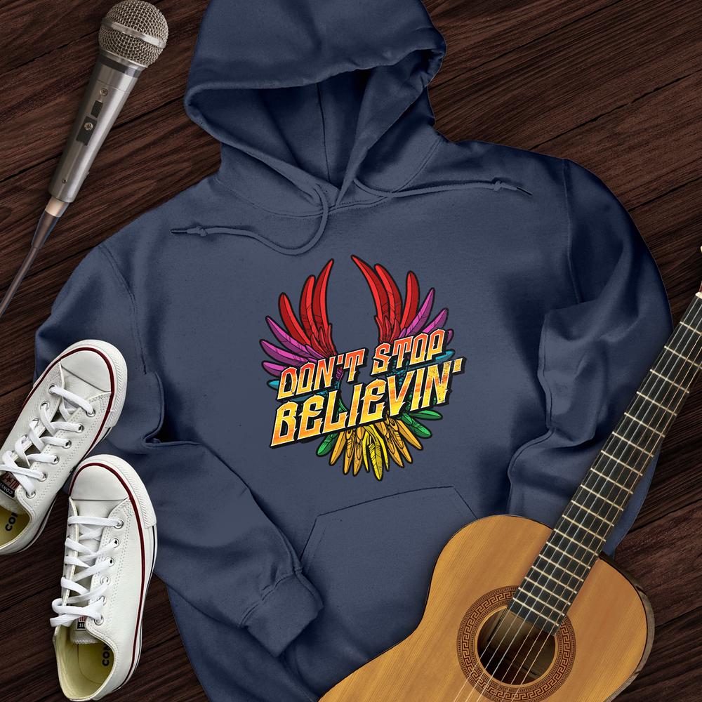 Printify Hoodie Navy / S Don't Stop Believin' Hoodie