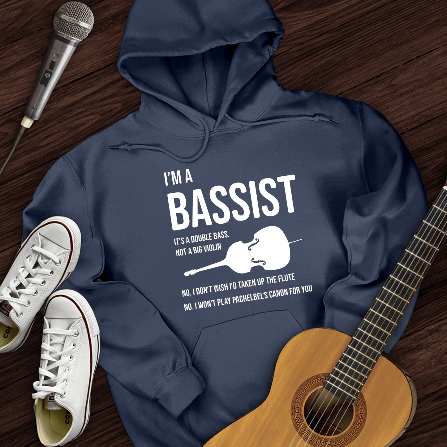 Printify Hoodie Navy / S I'm A Bassist Hoodie