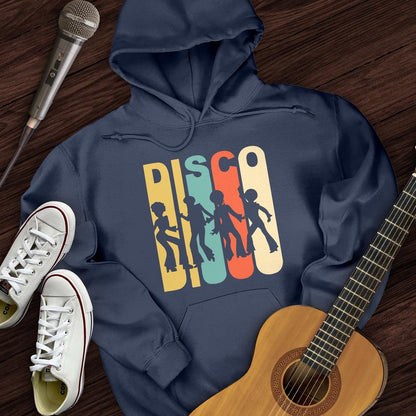 Printify Hoodie Navy / S Retro Disco Hoodie