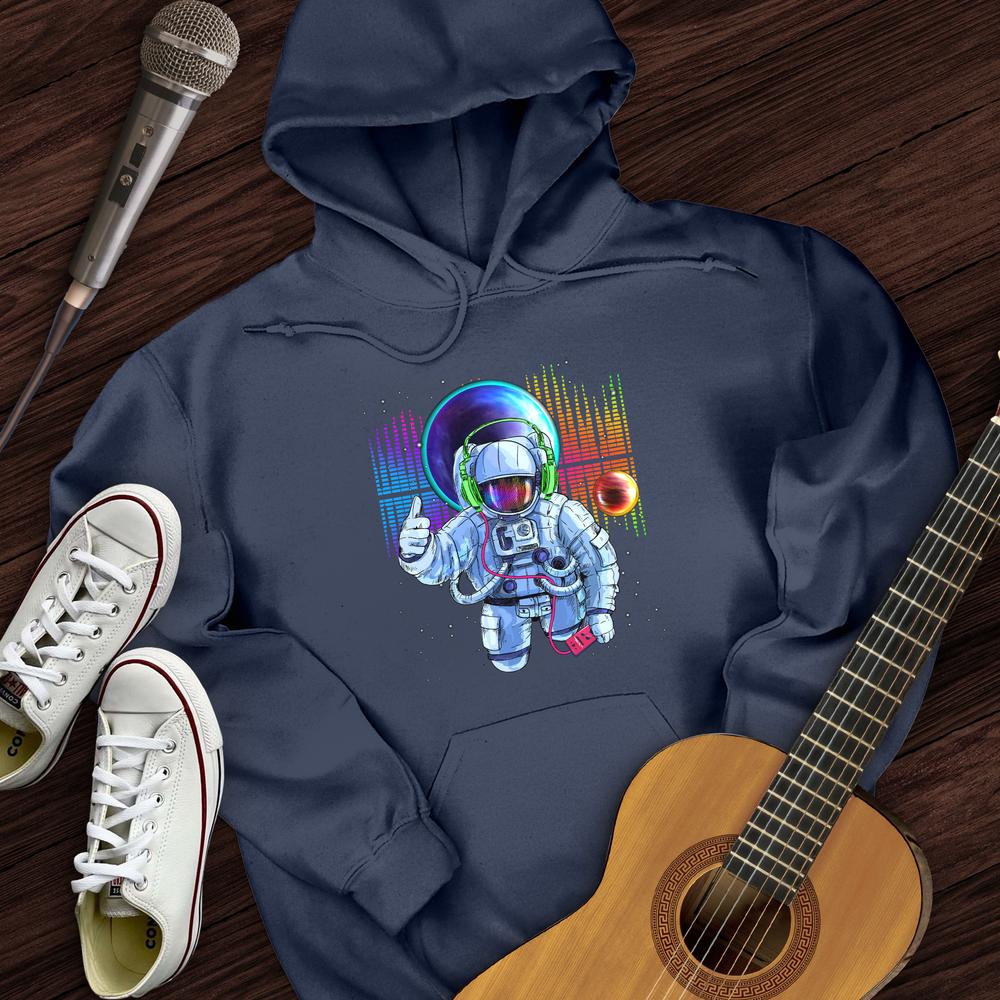 Printify Hoodie Navy / S Space Bass Hoodie