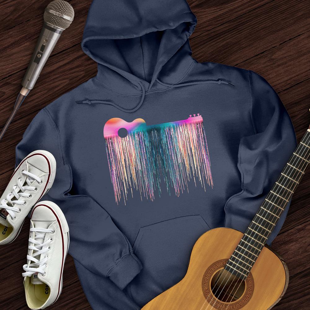 Printify Hoodie Navy / S Trippy Guitar Hoodie