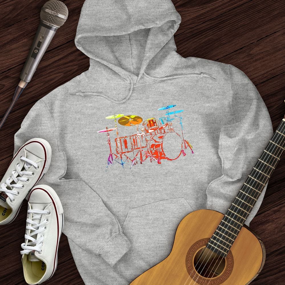 Printify Hoodie Rainbow Drums Hoodie