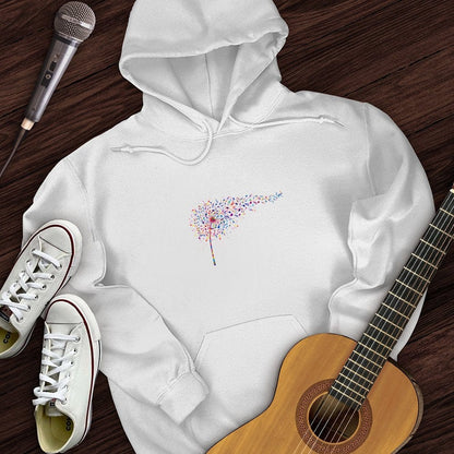Printify Hoodie Rainbow Music Dandelion Hoodie