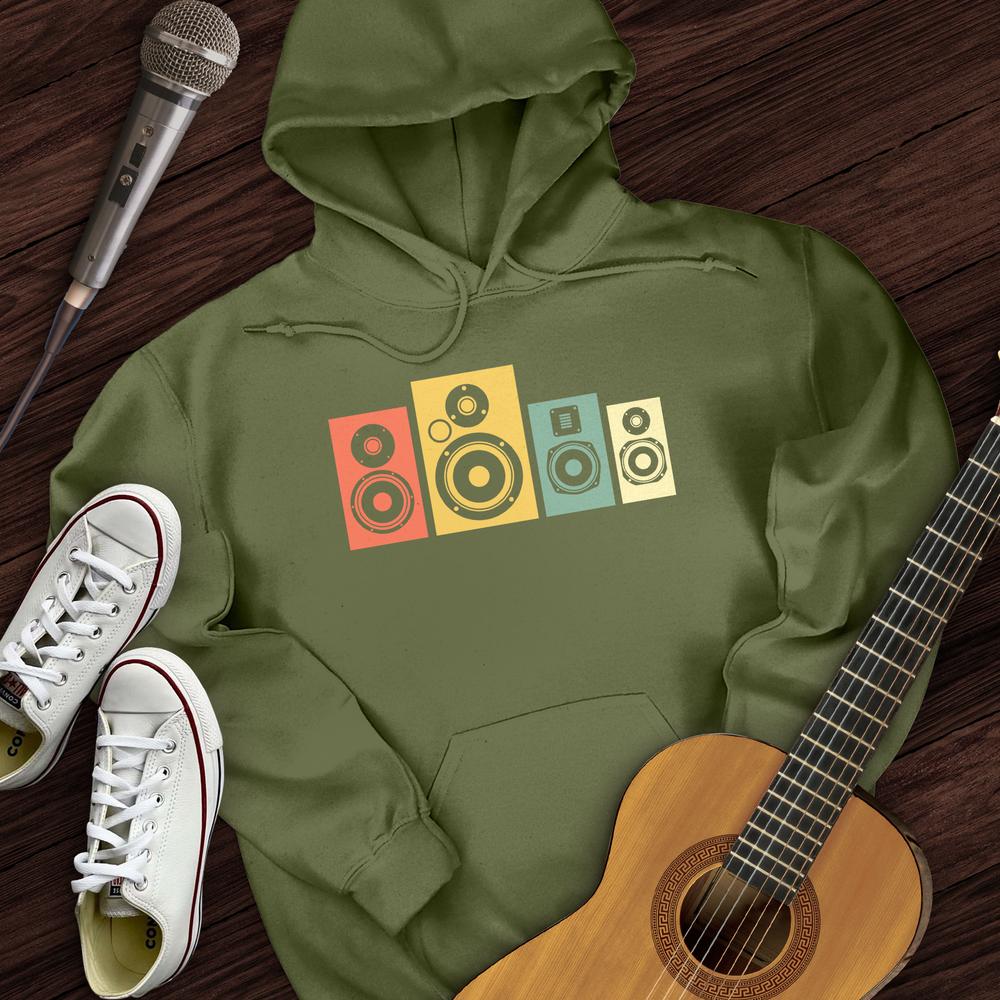 Printify Hoodie Rainbow Speakers Hoodie