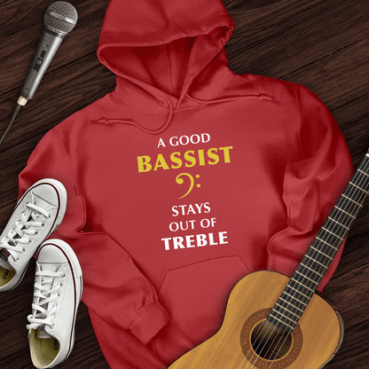 Printify Hoodie Red / S A Good Bassist Hoodie