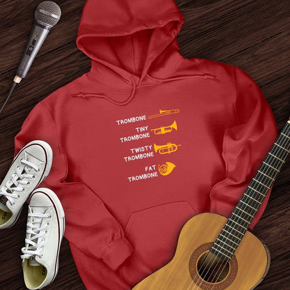 Printify Hoodie Red / S All Trombones Hoodie