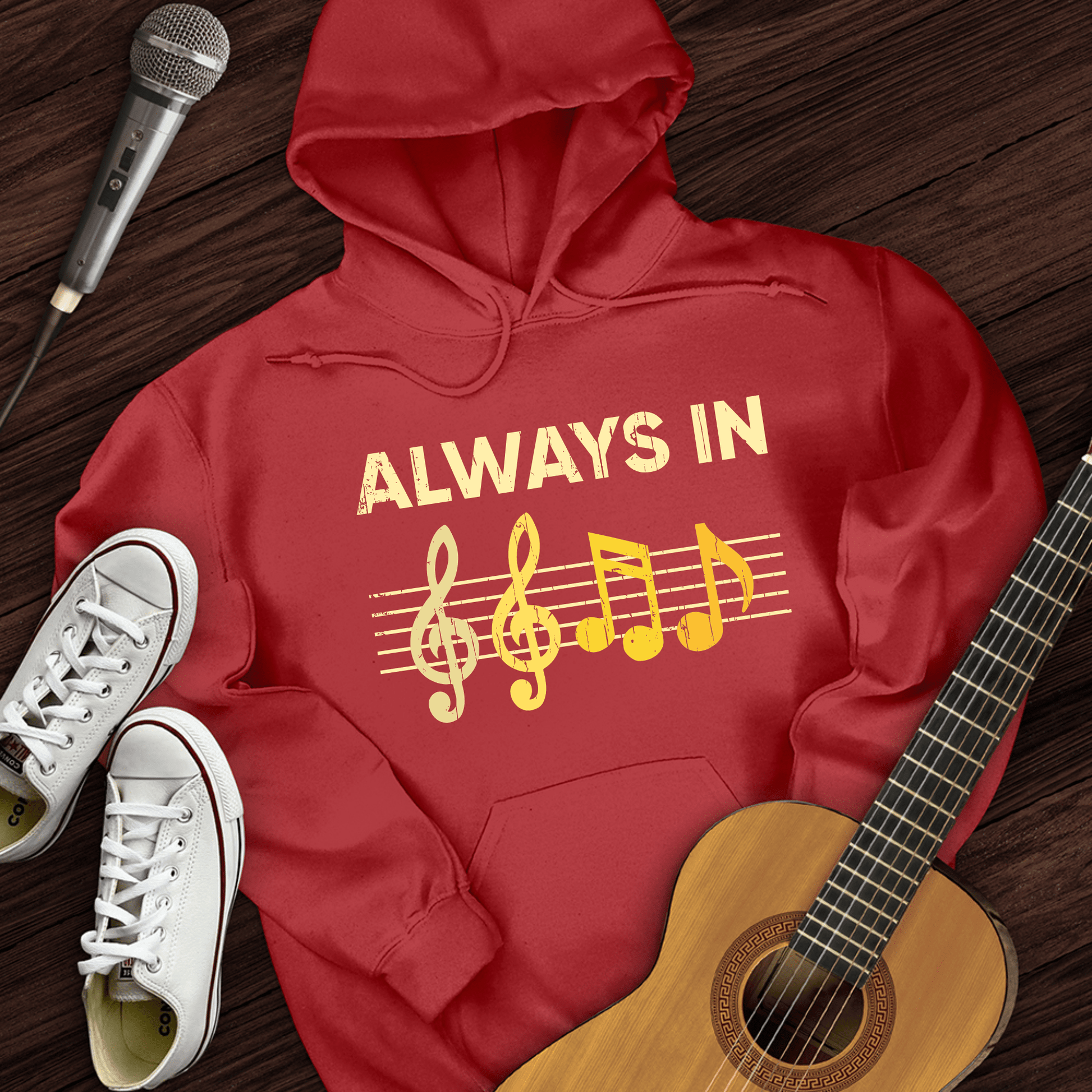Printify Hoodie Red / S Always In Hoodie