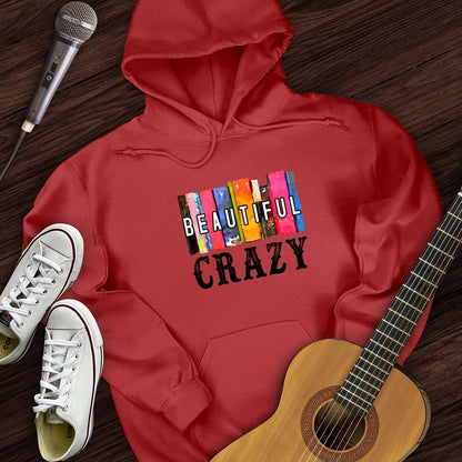 Printify Hoodie Red / S Beautiful Crazy Hoodie