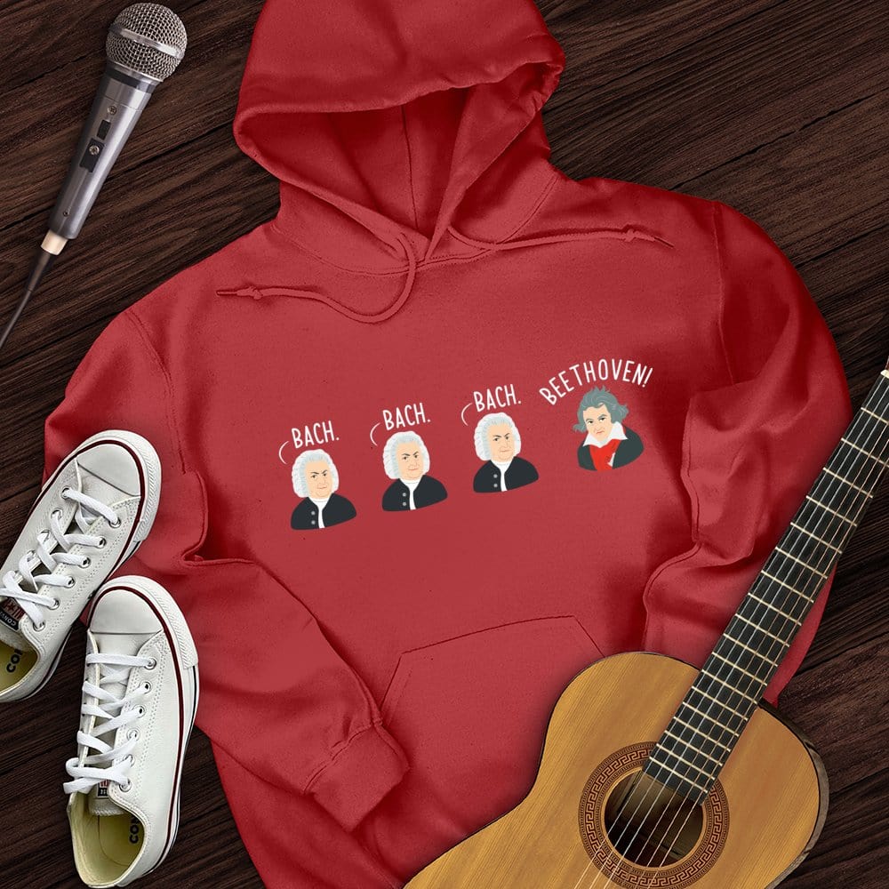 Printify Hoodie Red / S Chick Bach Hoodie