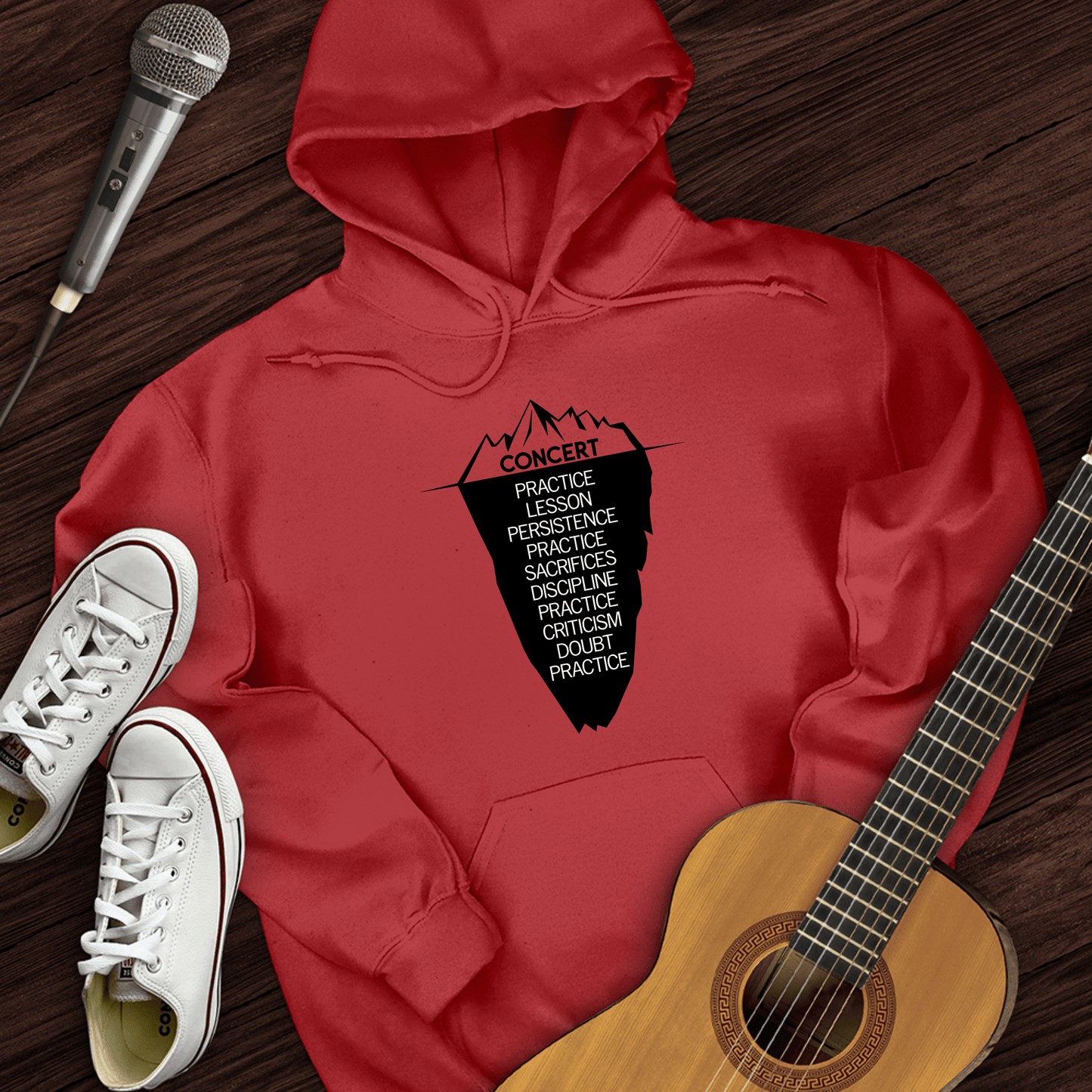 Printify Hoodie Red / S Concert Hoodie