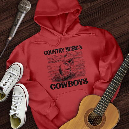 Printify Hoodie Red / S Cowboy Country Hoodie