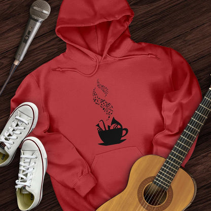 Printify Hoodie Red / S Cup of Music Hoodie