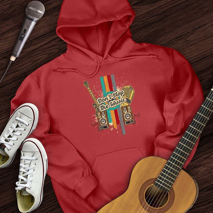 Printify Hoodie Red / S Don't Stop The Music Hoodie