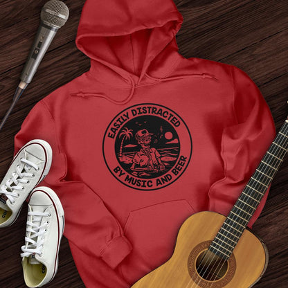 Printify Hoodie Red / S Easily Distracted Hoodie