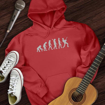 Printify Hoodie Red / S Evolution of Rock Hoodie
