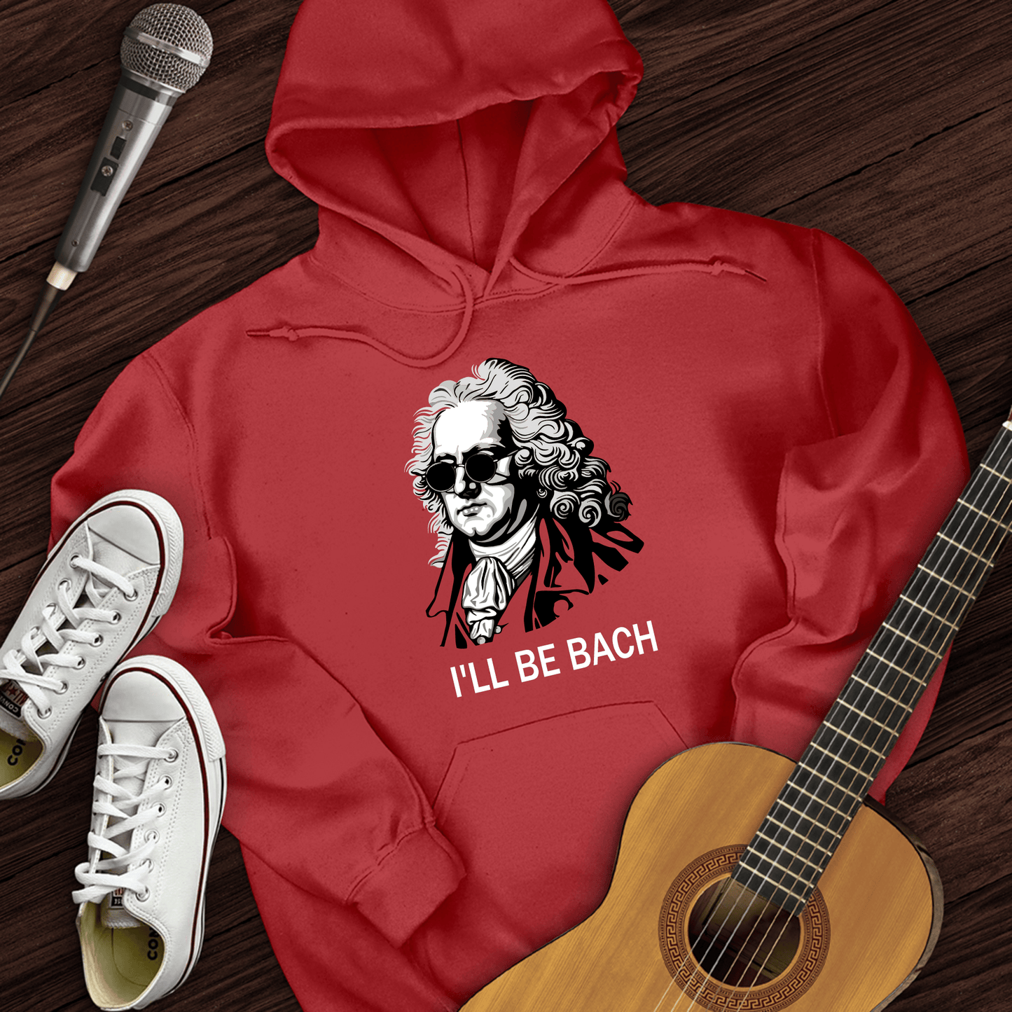 Printify Hoodie Red / S I'll Be Bach Hoodie
