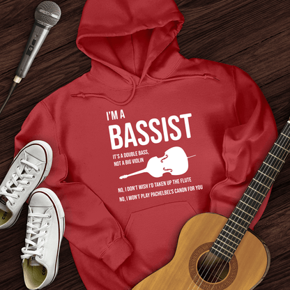 Printify Hoodie Red / S I'm A Bassist Hoodie