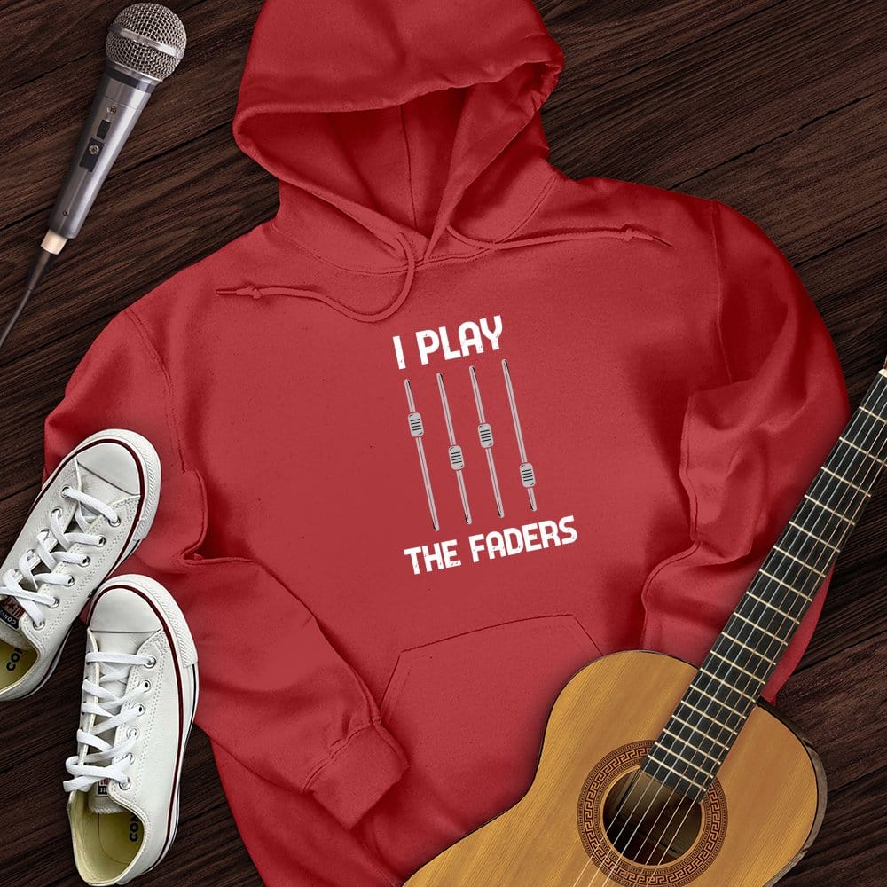 Printify Hoodie Red / S I Play The Faders Hoodie