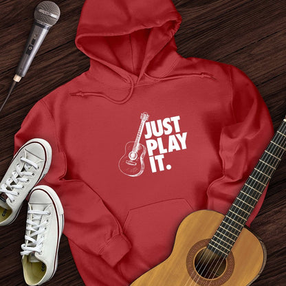 Printify Hoodie Red / S Just Play It Hoodie