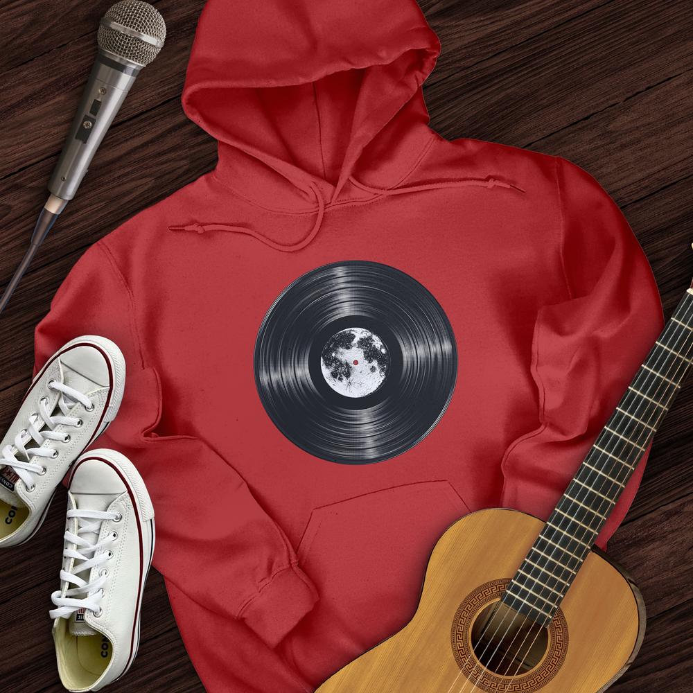 Printify Hoodie Red / S Moon Vinyl Hoodie