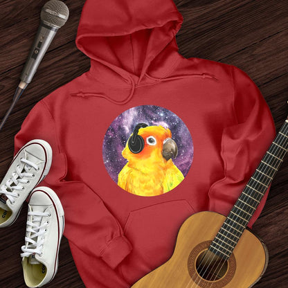 Printify Hoodie Red / S Music Bird Hoodie
