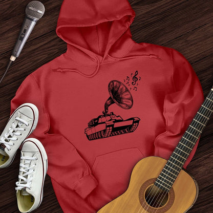 Printify Hoodie Red / S Musical Tank Hoodie