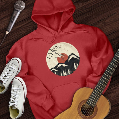 Printify Hoodie Red / S Nature Record Hoodie