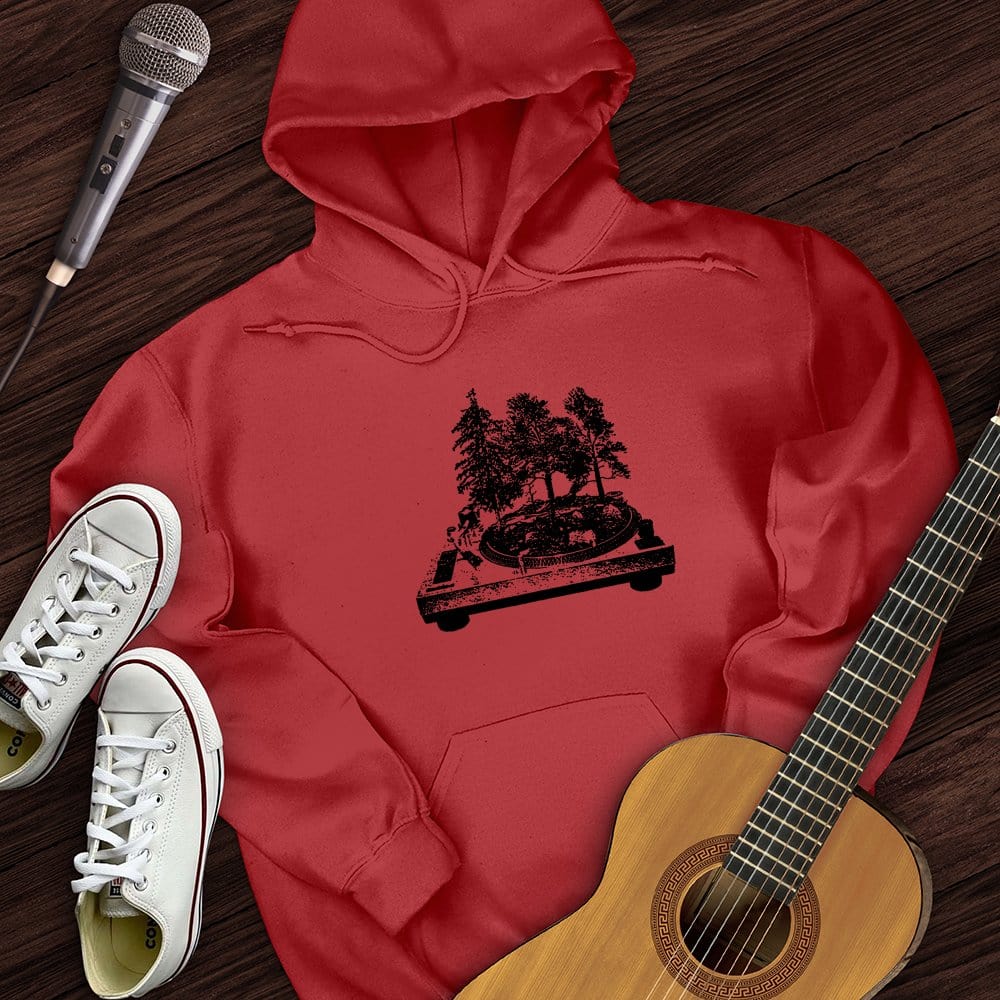 Printify Hoodie Red / S Record Nature Hoodie