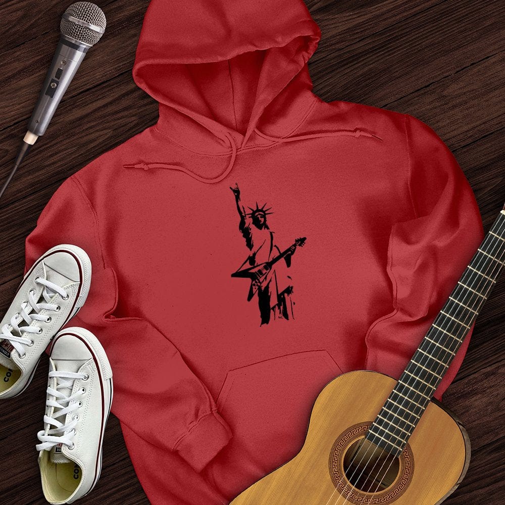 Printify Hoodie Red / S Rock Out To Freedom Hoodie