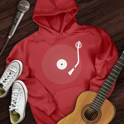 Printify Hoodie Red / S Simple Record Hoodie