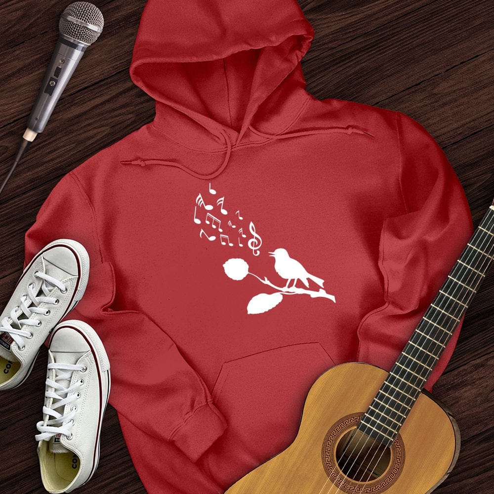 Printify Hoodie Red / S Singing Bird Hoodie