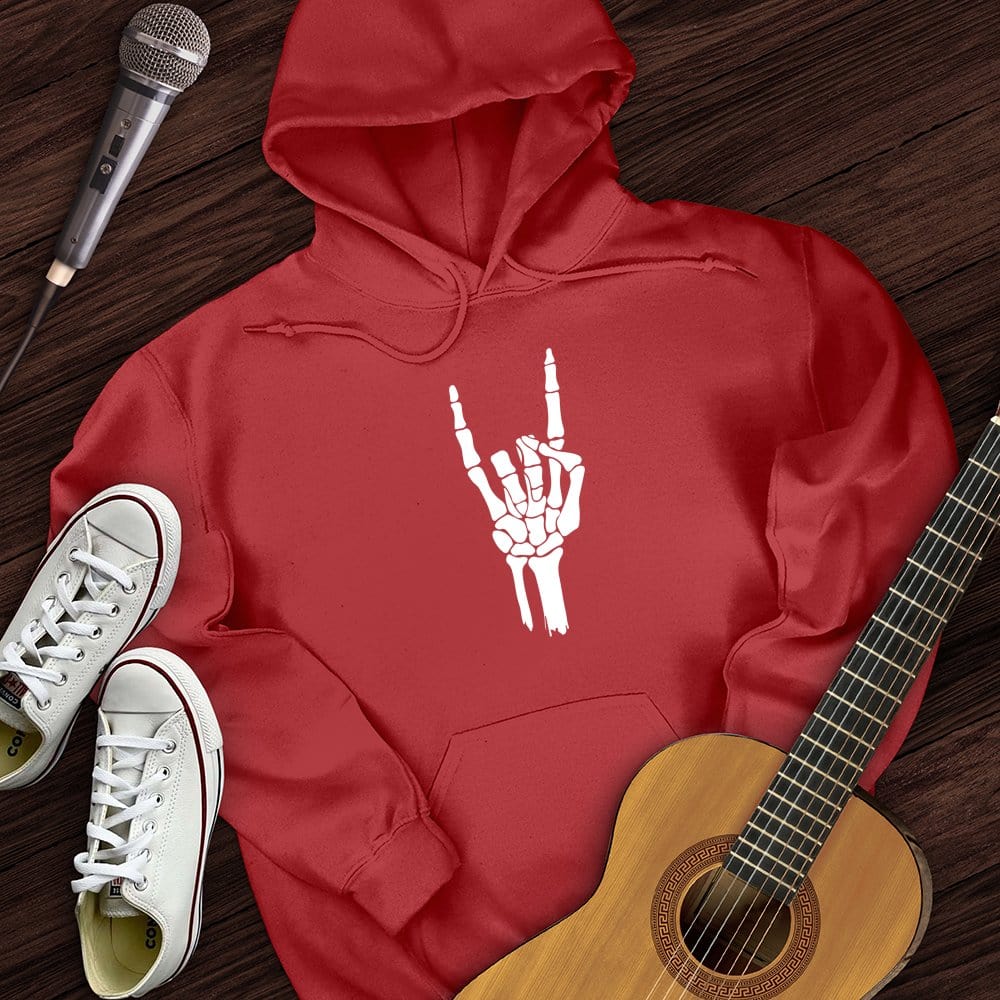 Printify Hoodie Red / S Skeleton Hand Hoodie