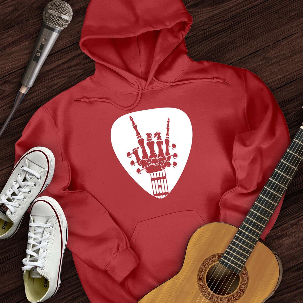 Printify Hoodie Red / S Skeleton Pick Hoodie