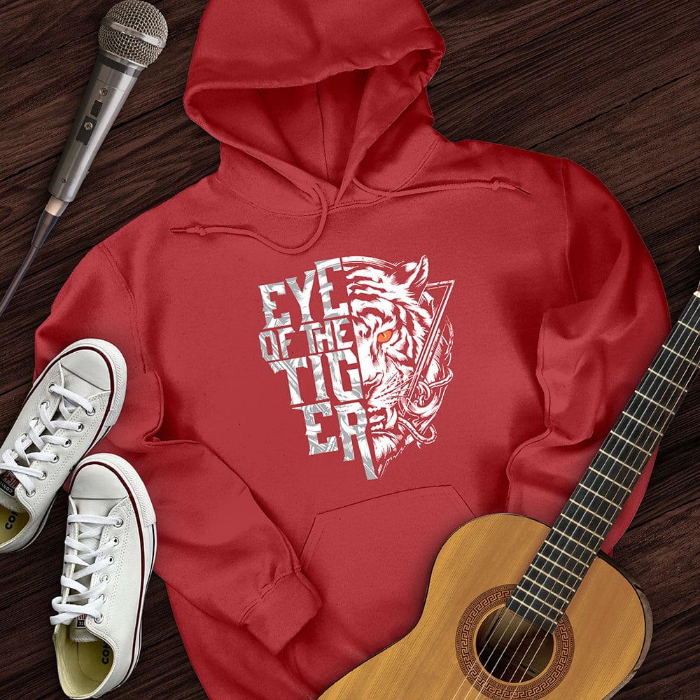 Printify Hoodie Red / S Tiger Hoodie