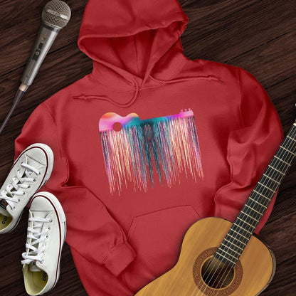 Printify Hoodie Red / S Trippy Guitar Hoodie
