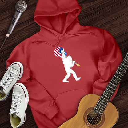 Printify Hoodie Red / S USA BigFoot Hoodie