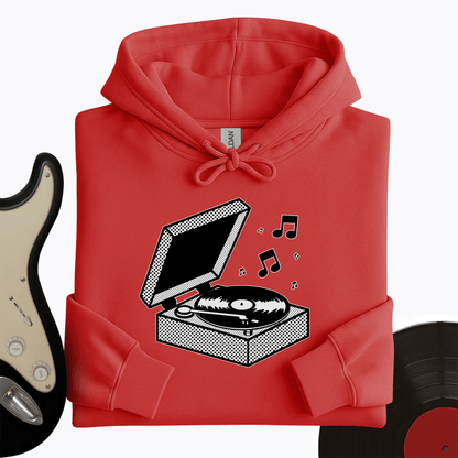 Printify Hoodie Red / S Vinyl Box Hoodie