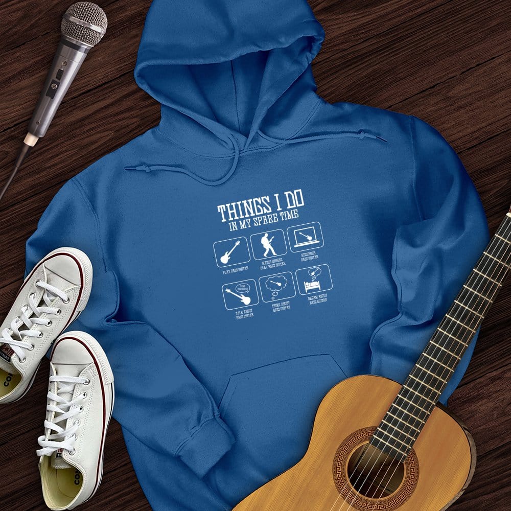 Printify Hoodie Royal / S All I Do is Bass Guitar Hoodie