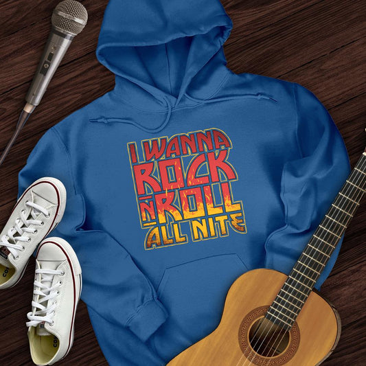 Printify Hoodie Royal / S All Night Hoodie