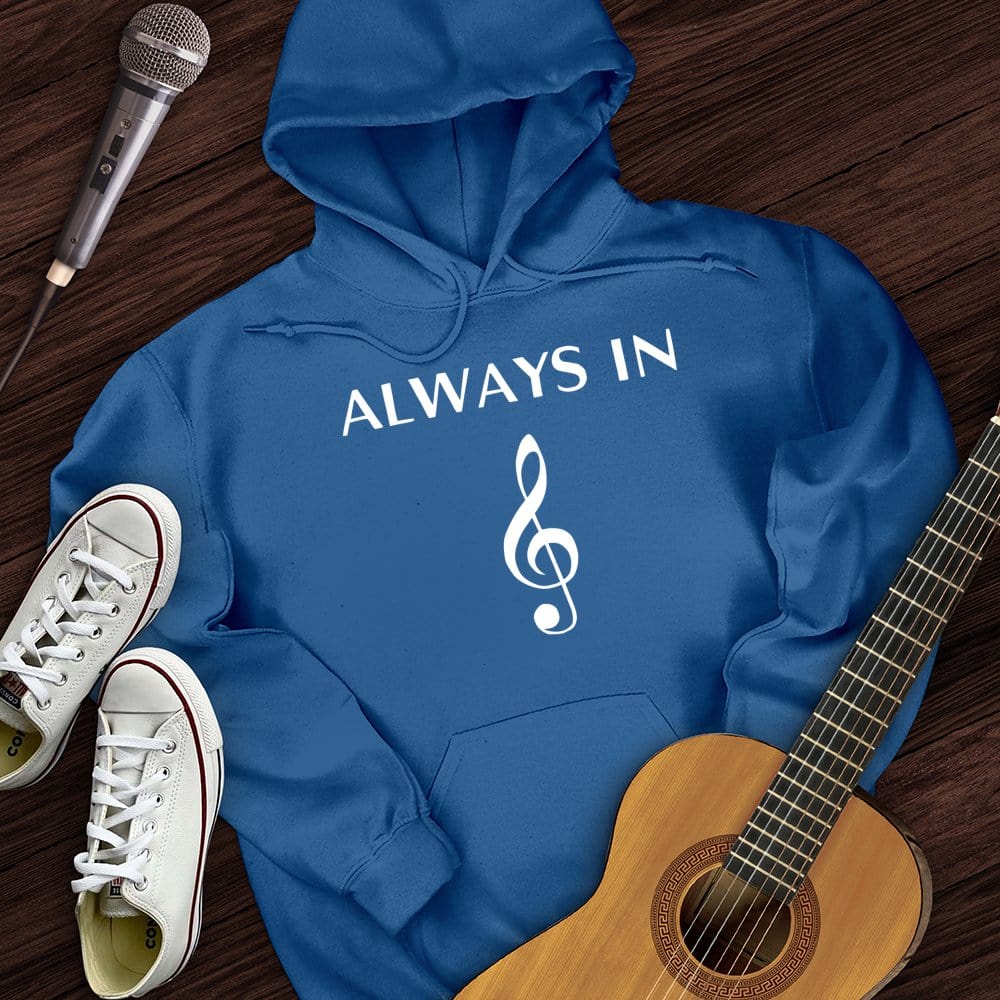 Printify Hoodie Royal / S Always In Music Hoodie