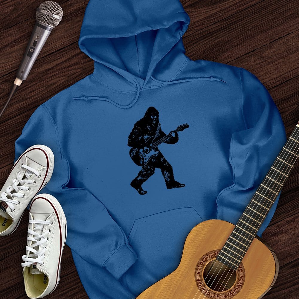 Printify Hoodie Royal / S Bigfoot Playing Guitar Hoodie